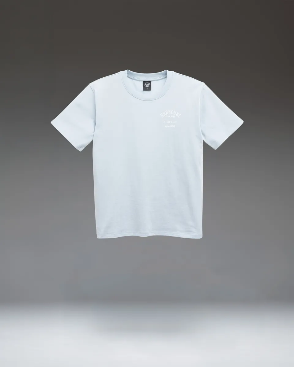 herschel-cafe-tee-femme-t-shirt-en-coton-coupe-classique image 1