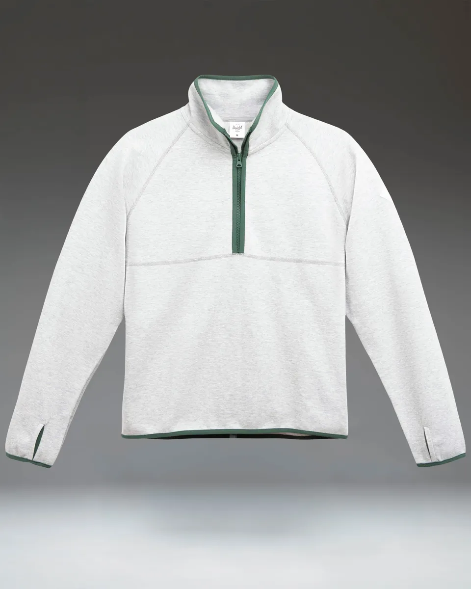 herschel-supply-performance-quarter-zip-homme-polaire-l-g-re-avec-pouces image 1