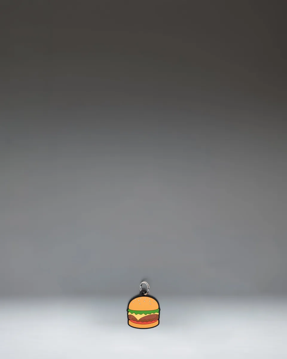 herschel-supply-co-burger-bag-charm-porte-cl-s-silicone-en-forme-de-cheeseburger image 1