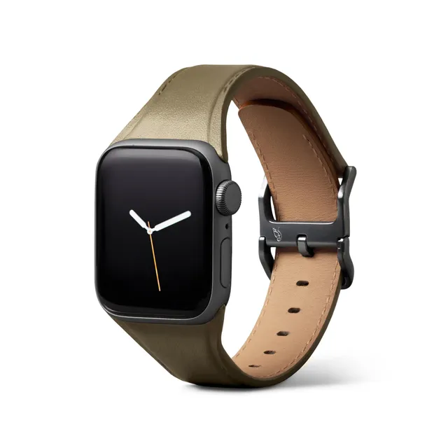 bellroy-classic-watch-strap-bracelet-en-cuir-pour-apple-watch-38-42mm-khaki-smal image 1