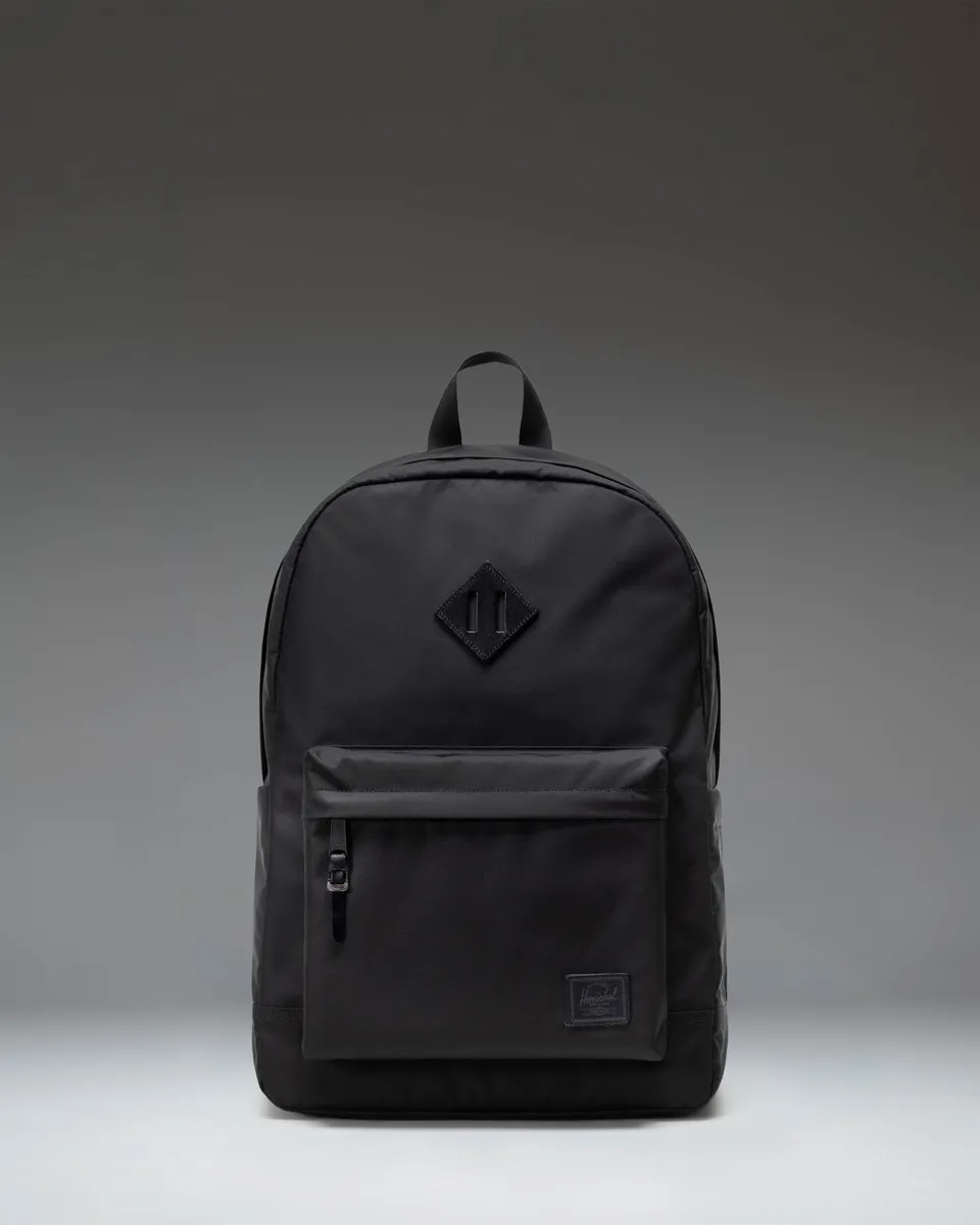 herschel-heritage-backpack-premium-classic-sac-dos-en-toile-avec-cuir-v-g-tal image 1