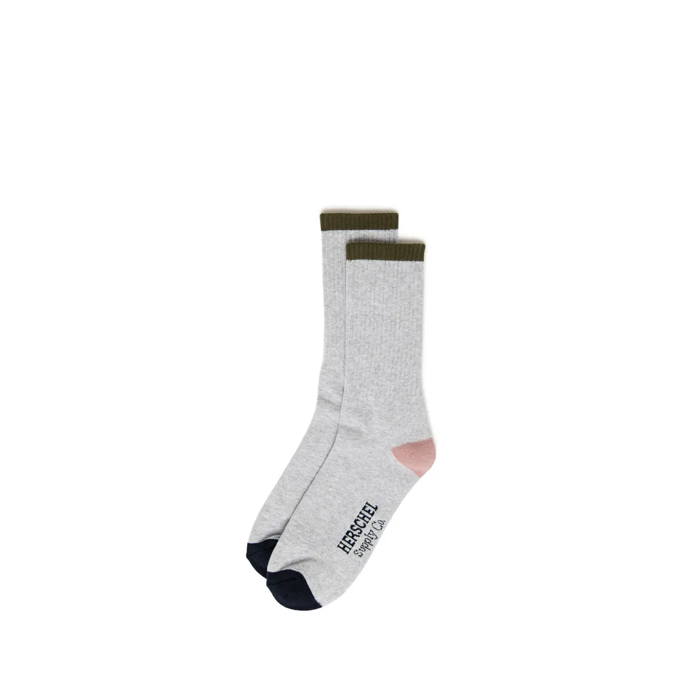 chaussettes-herschel-classic-fit-crew-sock-m-lange-de-coton-coupe-classique image 1