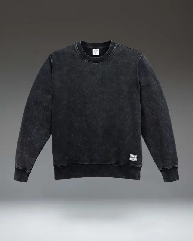 herschel-supply-co-acid-wash-classic-crew-homme-sweat-capuche-classique-d-lav image 1