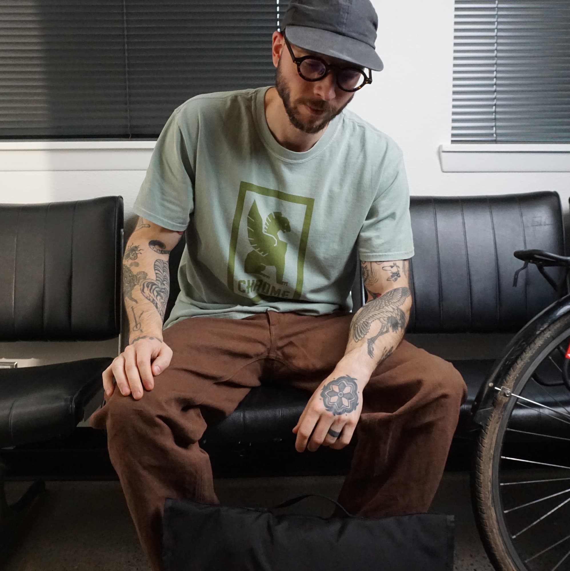 chrome-industries-logo-tee-short-sleeve-t-shirt-classique-en-coton image 5