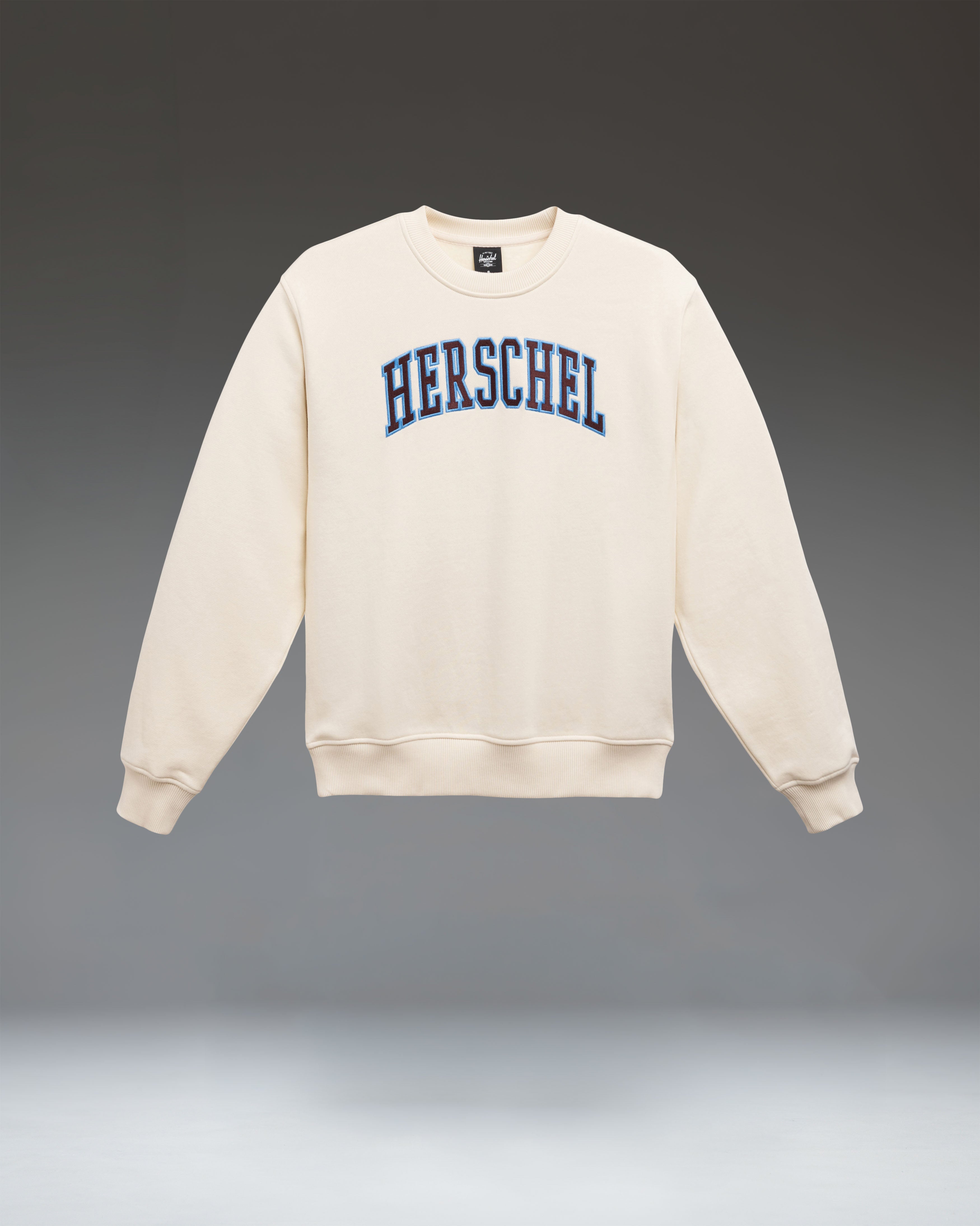herschel-supply-co-faculty-2-tone-crew-femme-sweat-col-rond-avec-logo-deux-tons image 2
