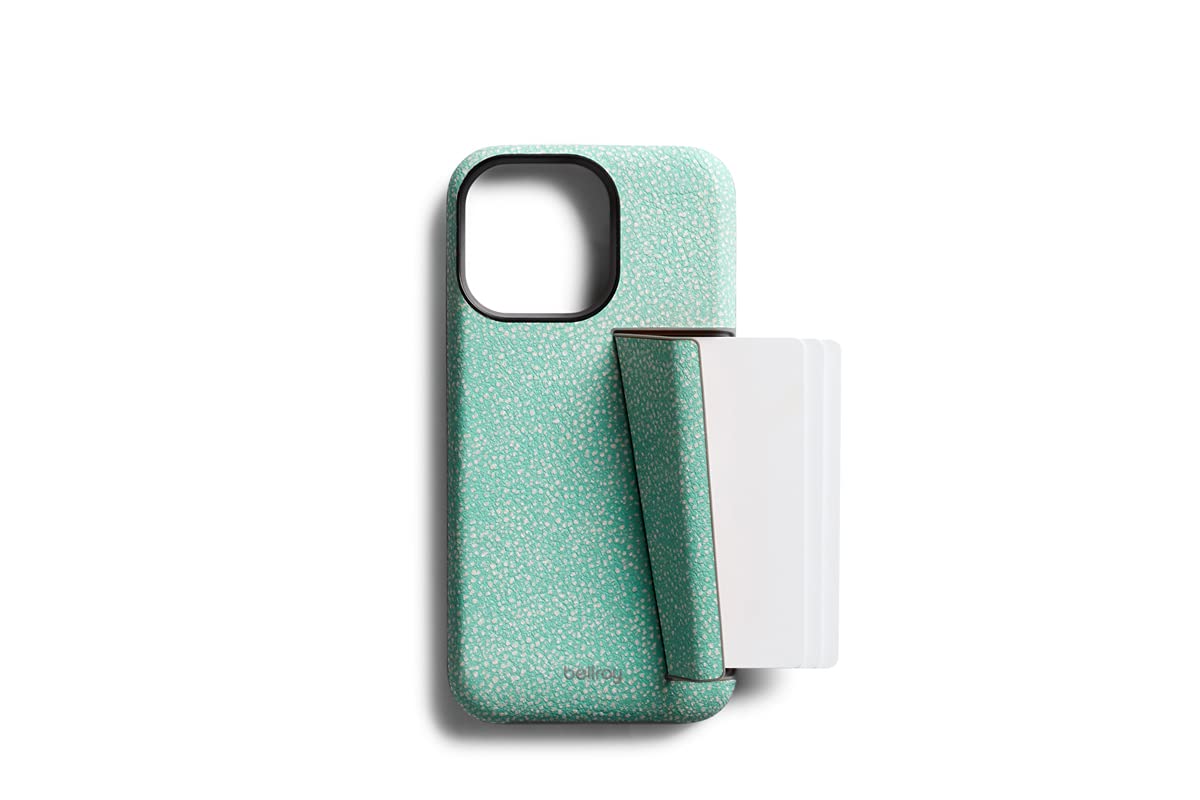 bellroy-phone-case-slim-en-cuir-premium-pour-iphone-13-pro-3-cartes-lagoon image 1