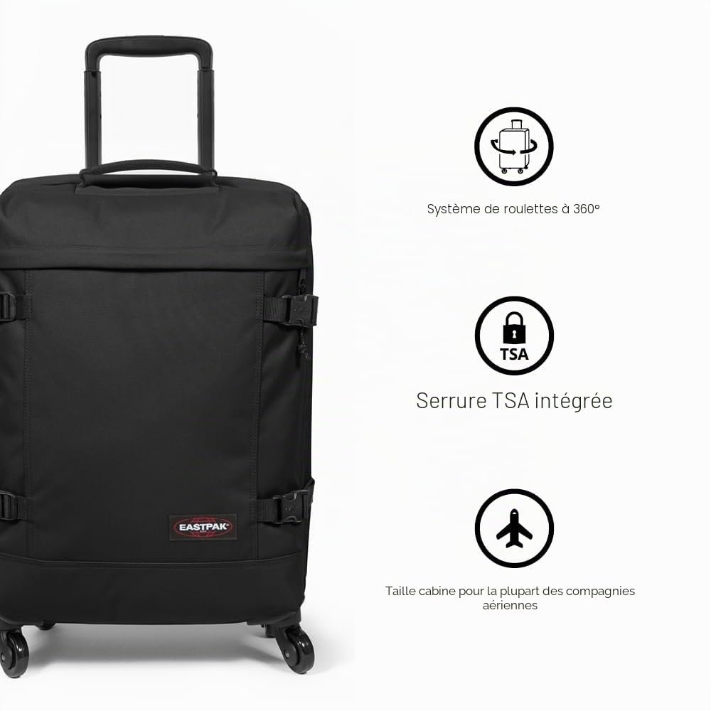 eastpak-trans4-s-valise-cabine-44l-avec-roulettes-360-black-denim image 6