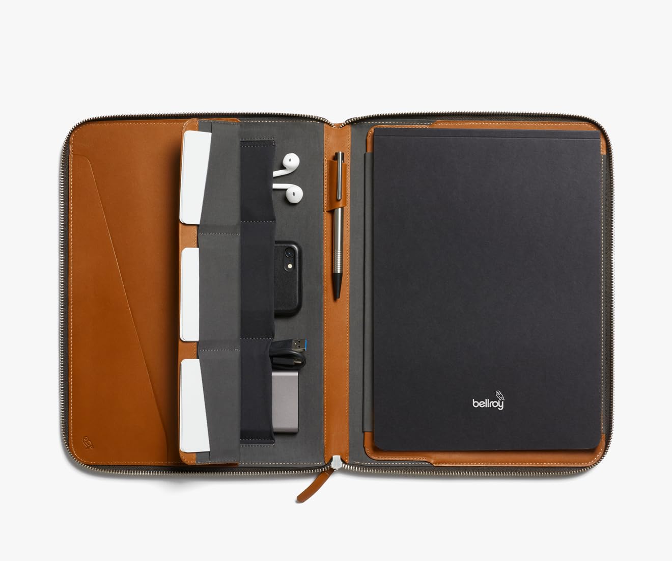 bellroy-work-folio-a4-porte-documents-en-cuir-premium-caramel image 6