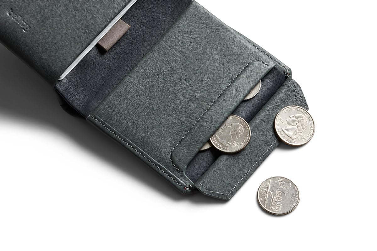 bellroy-coin-wallet-portefeuille-en-cuir-avec-poche-magn-tique-pour-pi-ces-everg image 3