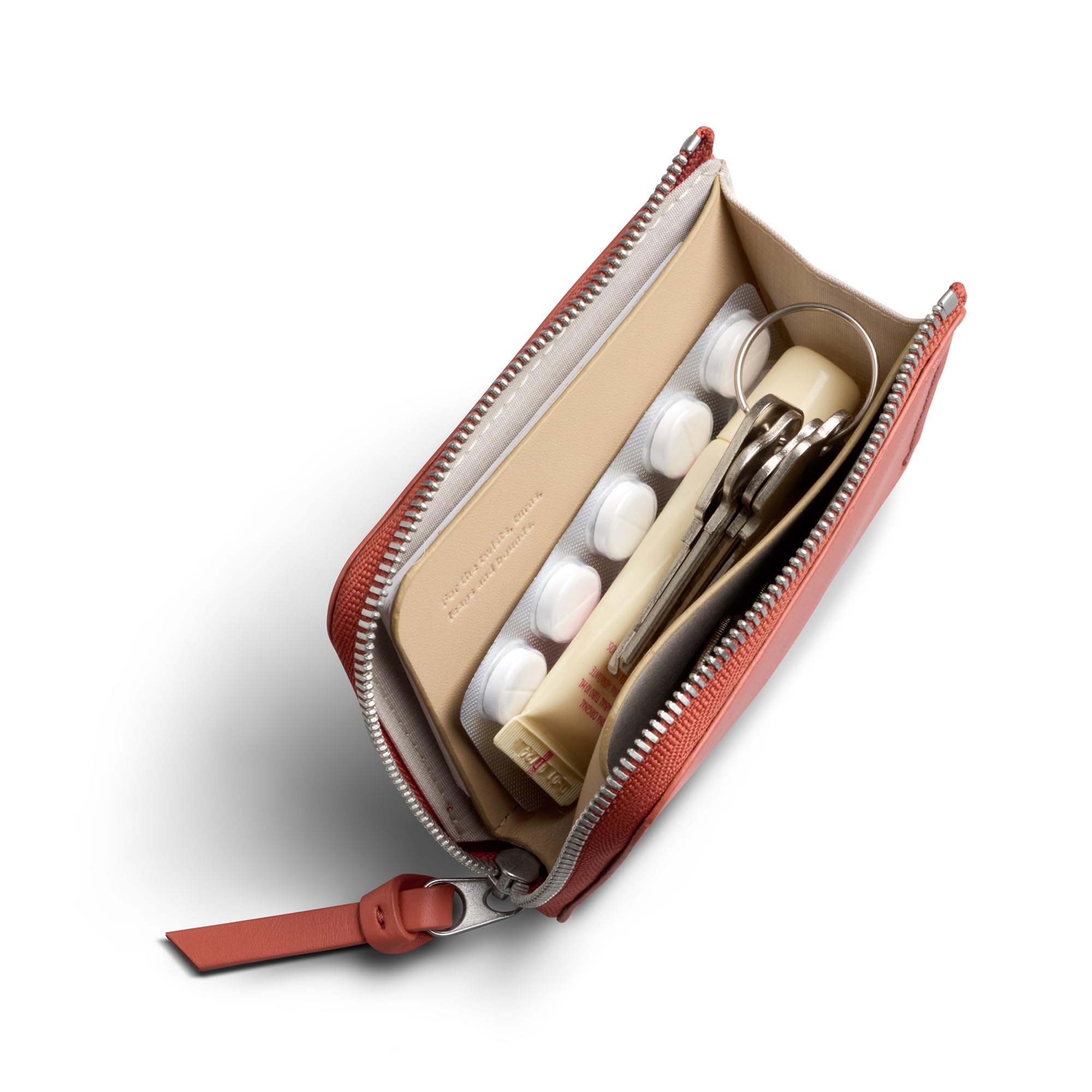bellroy-l-pocket-porte-monnaie-zip-en-cuir-avec-rfid-bloodorange image 2