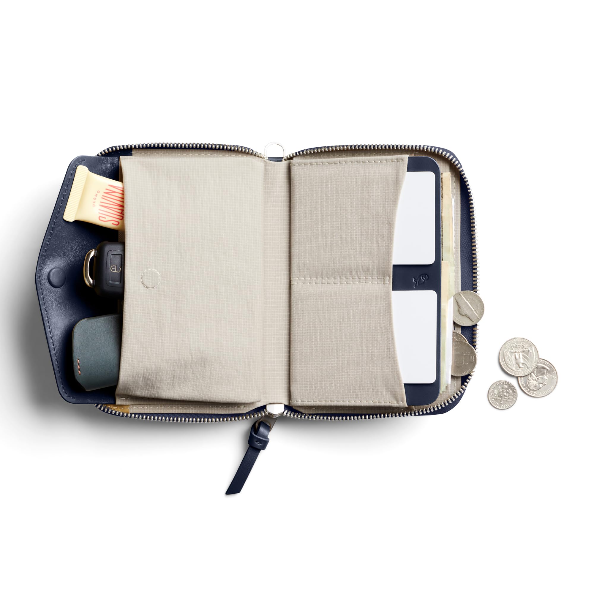 bellroy-folio-wallet-portefeuille-xl-compact-en-cuir-avec-fermeture-clair-pour-c image 2