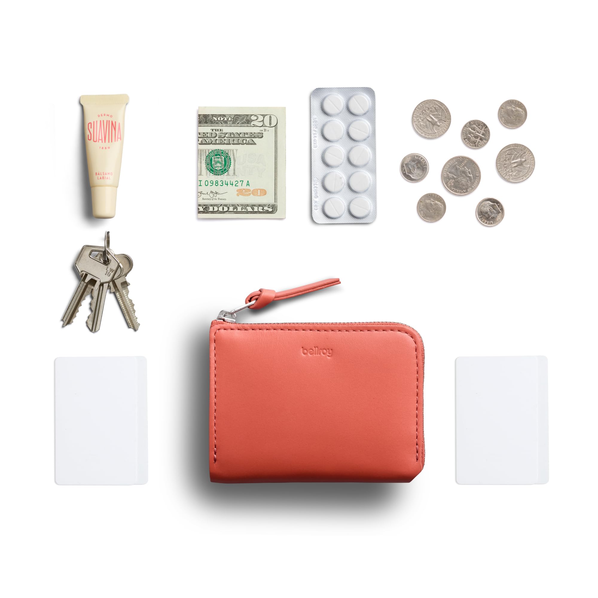 bellroy-l-pocket-porte-monnaie-zip-en-cuir-avec-rfid-bloodorange image 7