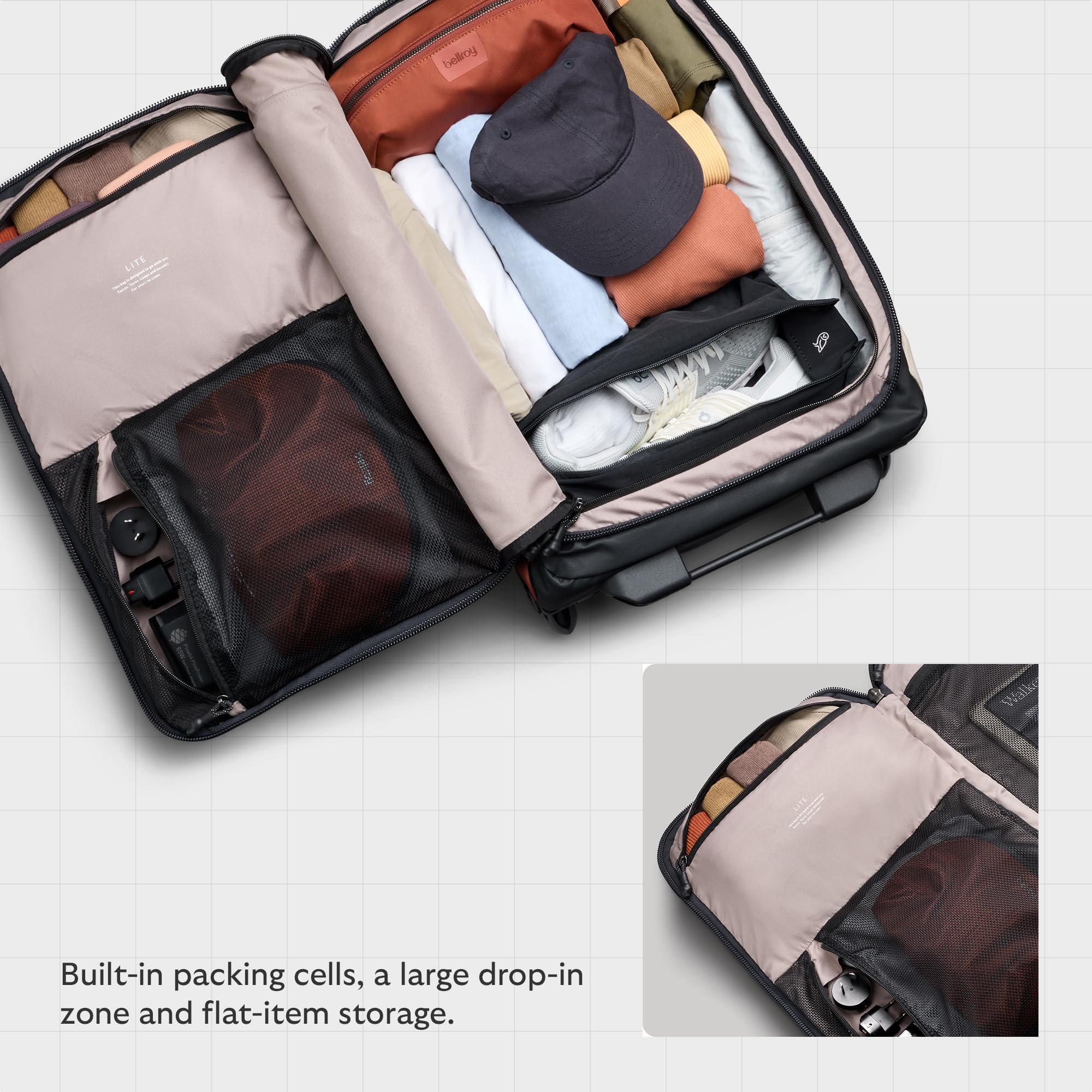 bellroy-lite-carry-on-valise-cabine-souple-38-l-en-nylon-ripstop-recycl-riverroc image 4