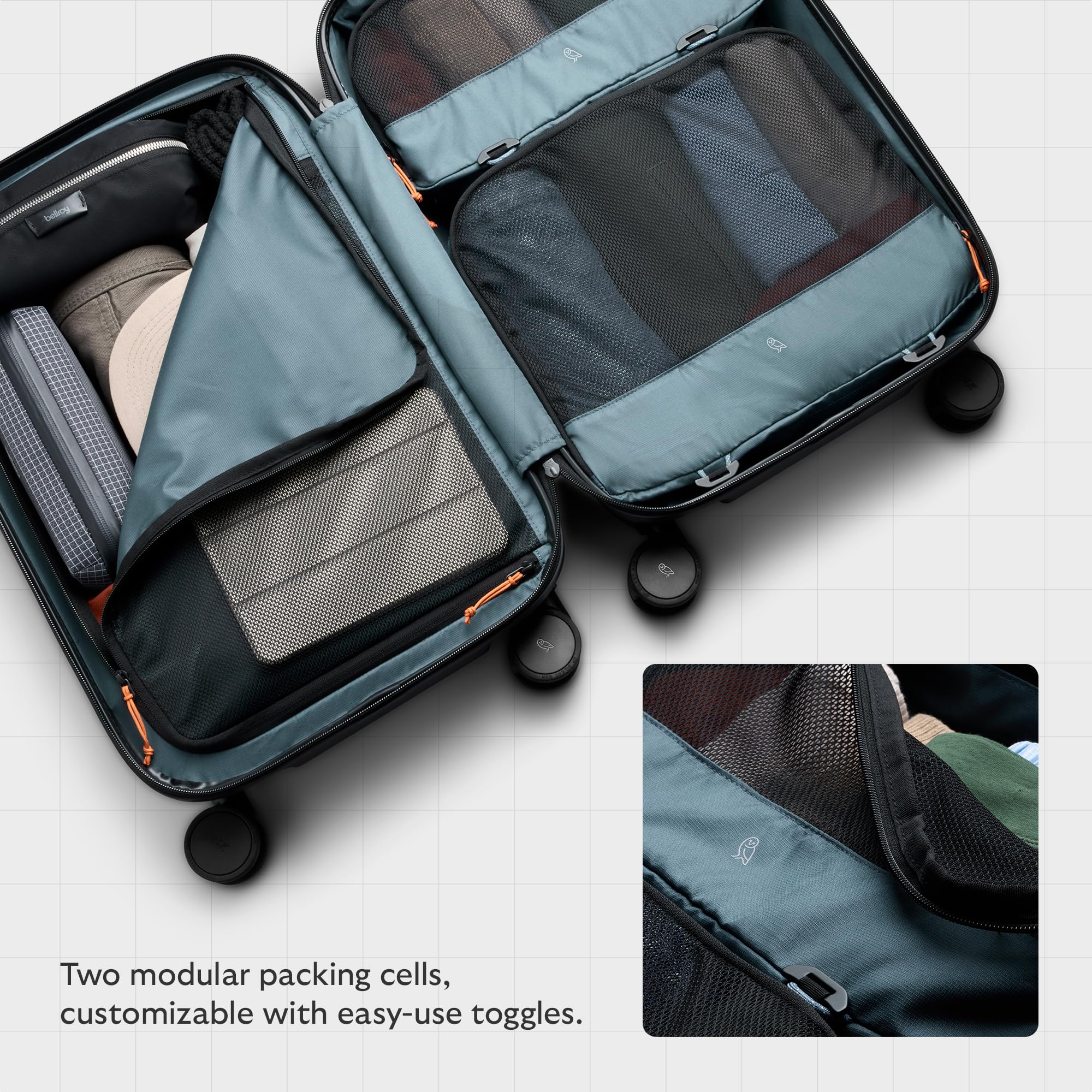 bellroy-transit-carry-on-valise-cabine-41l-coque-rigide-compartiments-amovibles- image 4