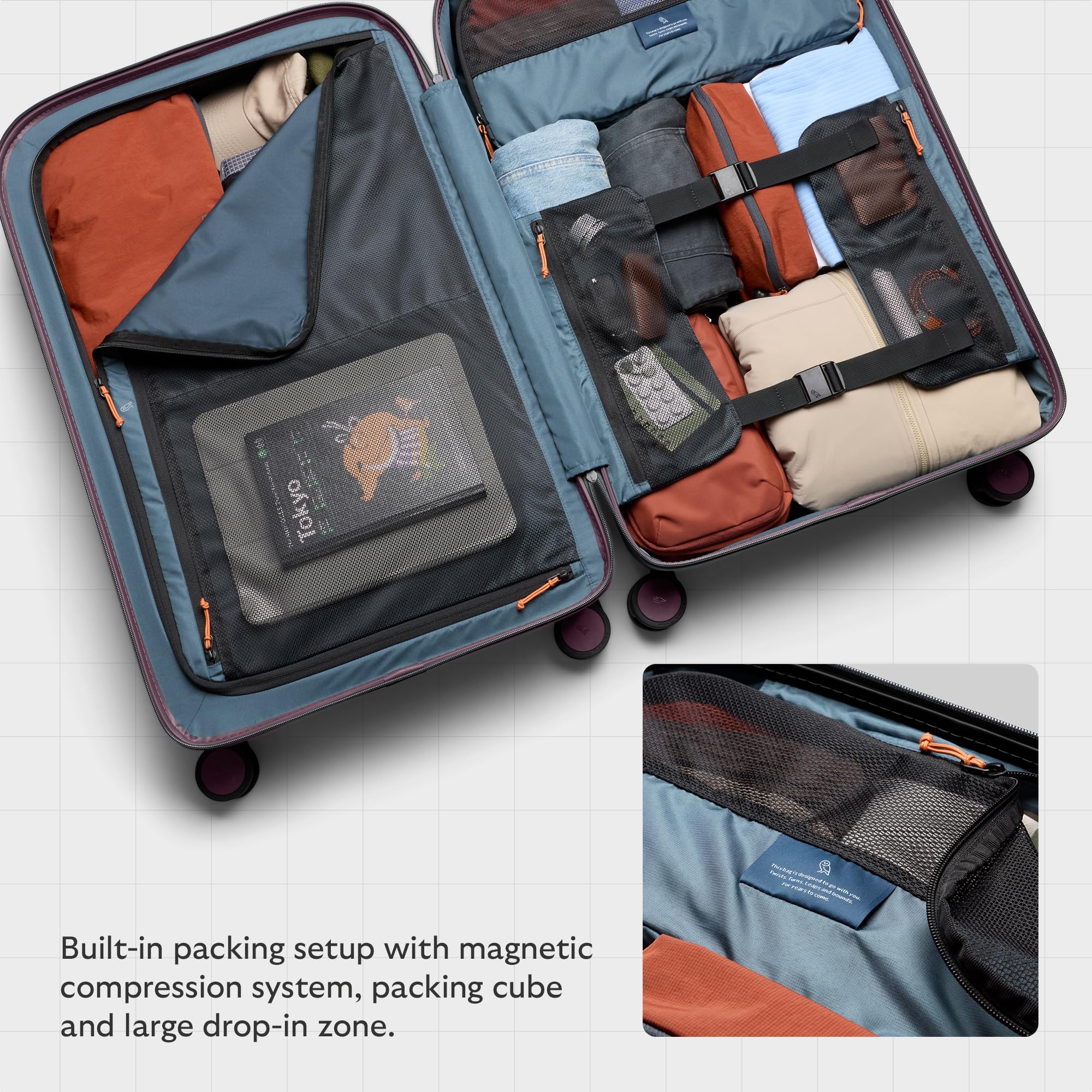 bellroy-transit-check-in-large-valise-soute-101-l-rigide-polycarbonate-mat-roule image 4