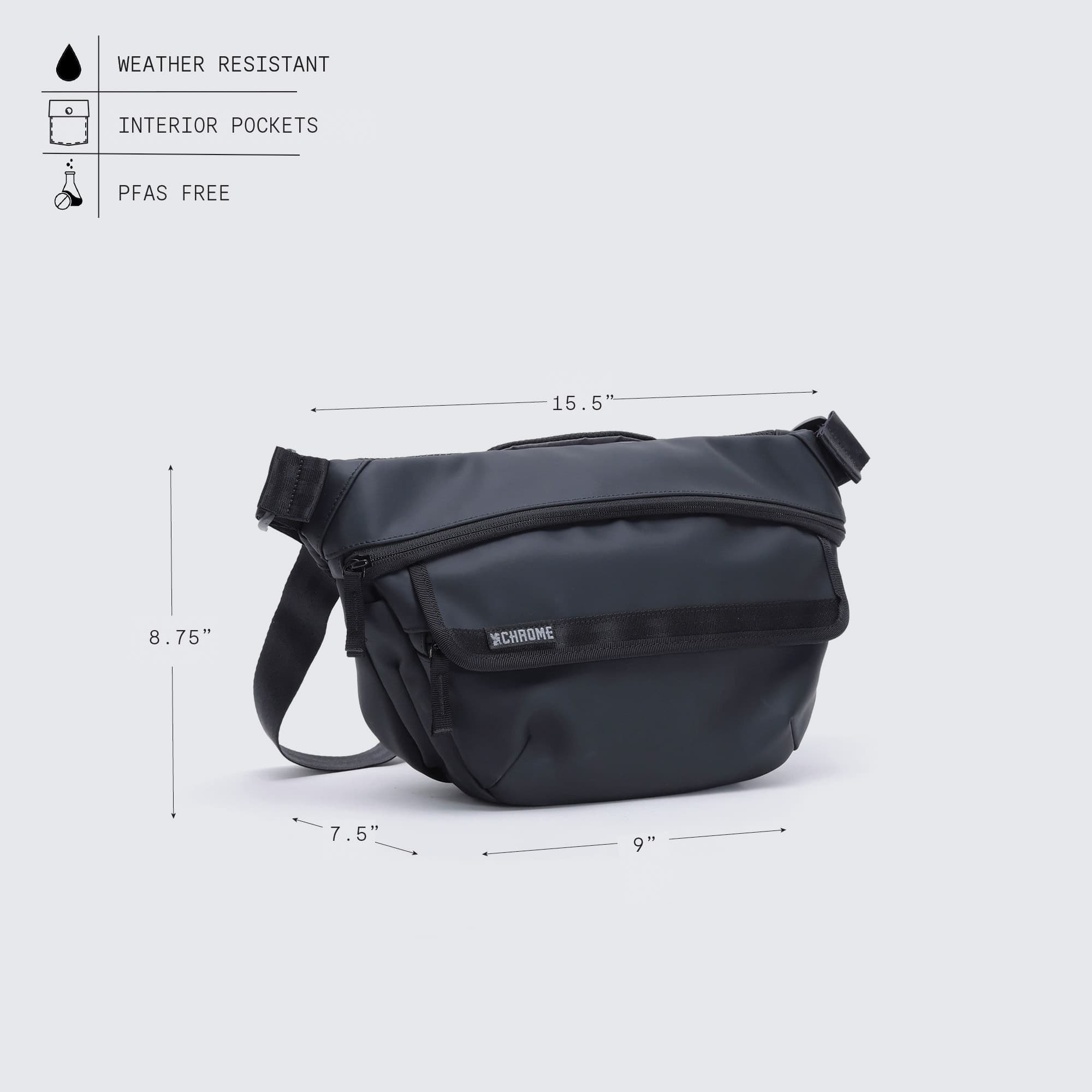 chrome-industries-bot-flap-5l-sling-sac-banane-crossbody image 5